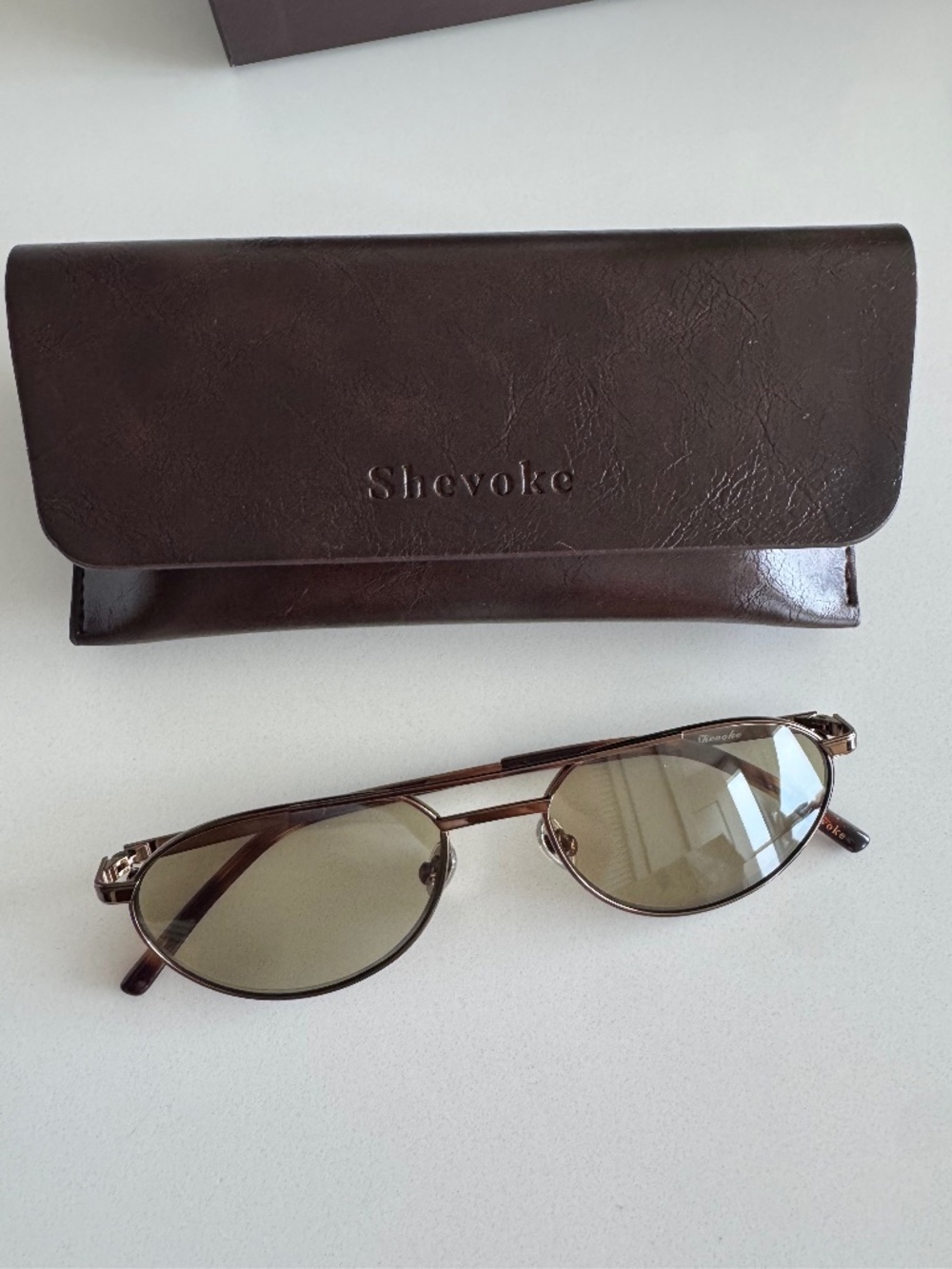 Shevoke Owen Sunglasses in Brown/Green